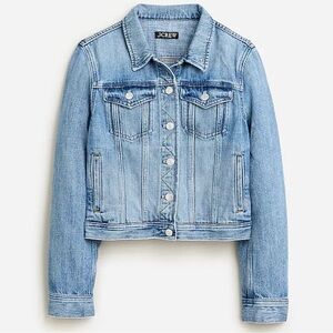 J Crew Classic Denim Jacket in Bianca Wash